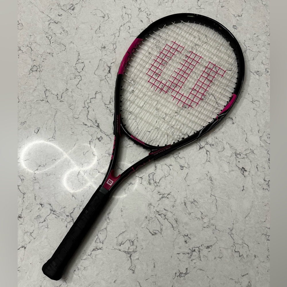 Wilson Hope Tennis Racquet 110" Black and Pink Breast Cancer Awareness